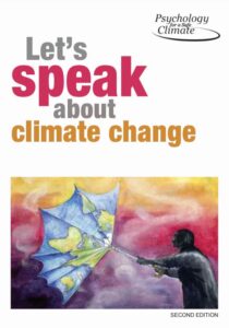 book cover let's speak about climate change