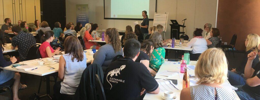 Environmental educators professional learning session