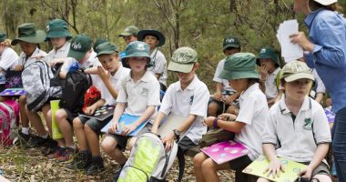 group outdoor class